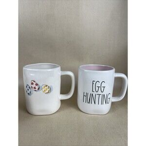 Rae Dunn Artisan Magenta EGG HUNTING,Easter eggs Coffee Tea Mug Cup 20 oz Easter